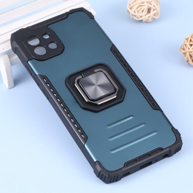 For Samsung Galaxy A03 164mm Aluminum and TPU Phone Case with Ring Holder