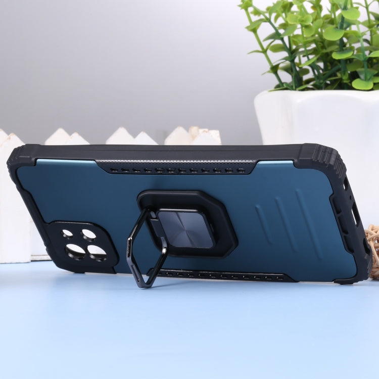 For Samsung Galaxy A03 164mm Aluminum and TPU Phone Case with Ring Holder