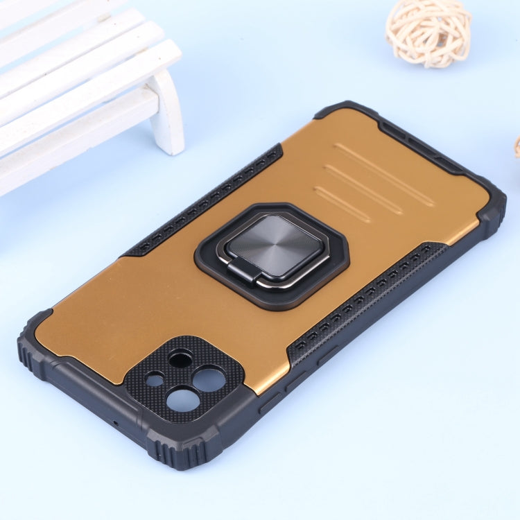 For Samsung Galaxy A03 164mm Aluminum and TPU Phone Case with Ring Holder