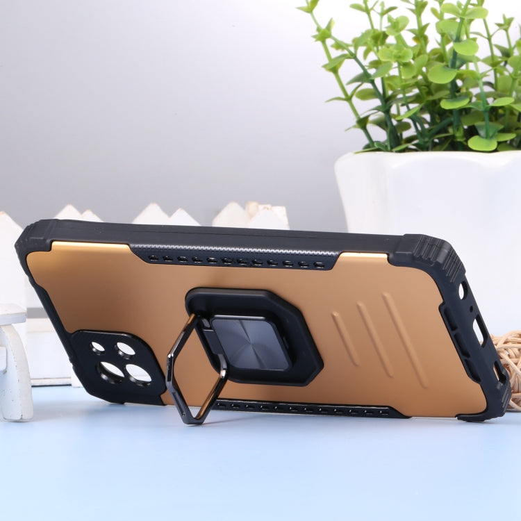 For Samsung Galaxy A03 164mm Aluminum and TPU Phone Case with Ring Holder