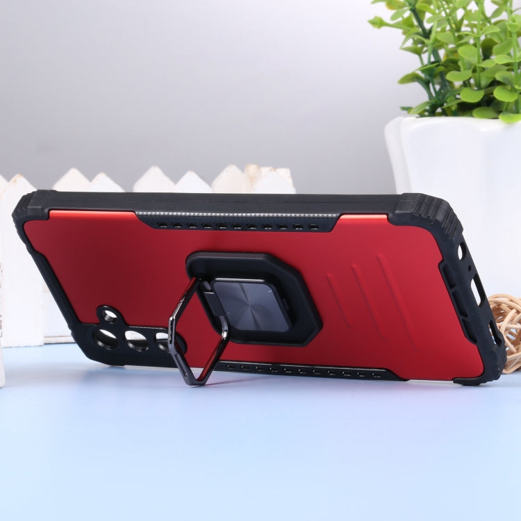 For Samsung Galaxy A13 5G Aluminum and TPU Phone Case with Ring Holder