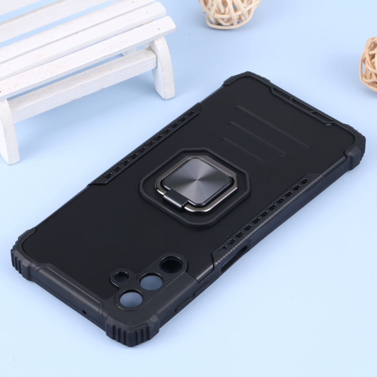 For Samsung Galaxy A13 5G Aluminum and TPU Phone Case with Ring Holder