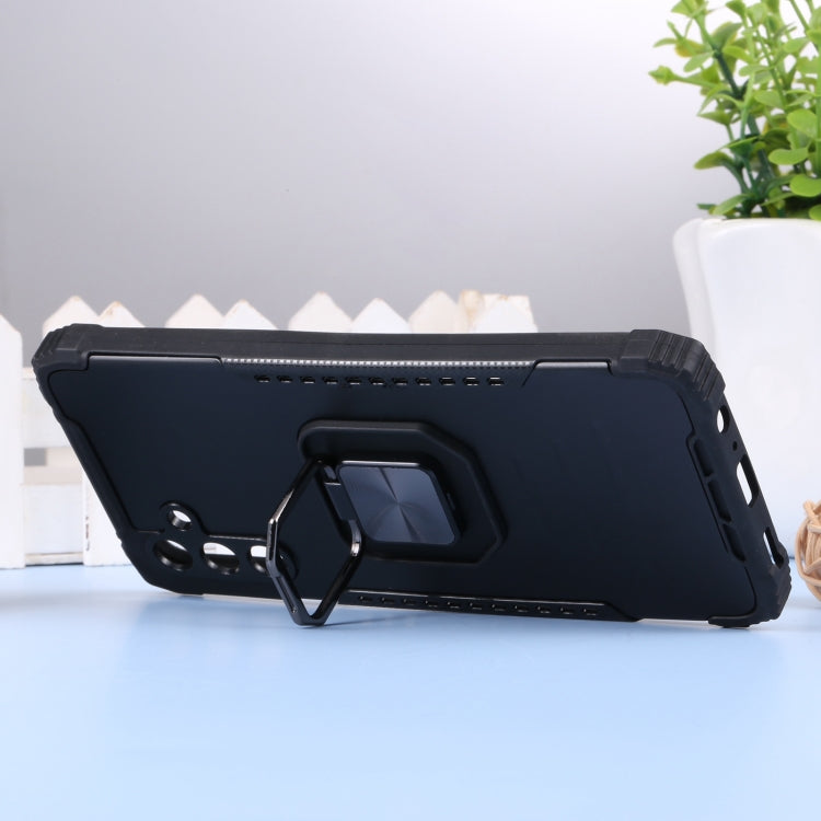 For Samsung Galaxy A13 5G Aluminum and TPU Phone Case with Ring Holder