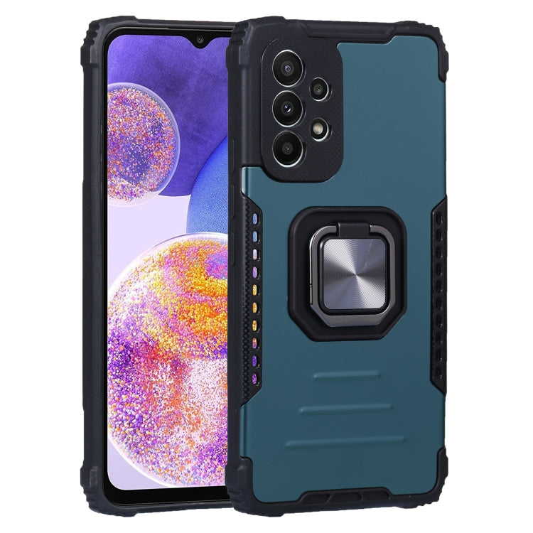For Samsung Galaxy A23 5G Aluminum and TPU Phone Case with Ring Holder