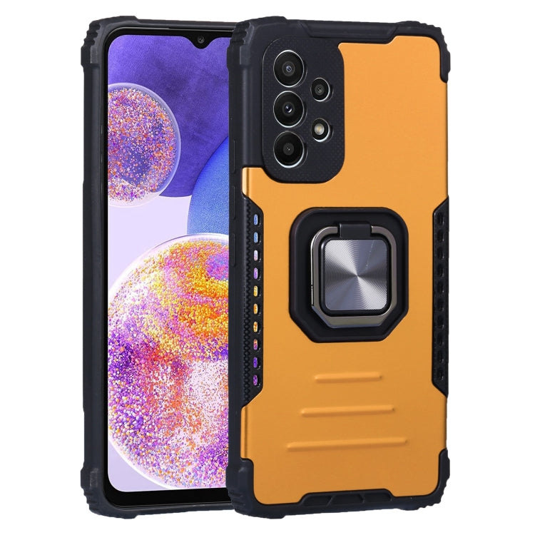 For Samsung Galaxy A23 5G Aluminum and TPU Phone Case with Ring Holder