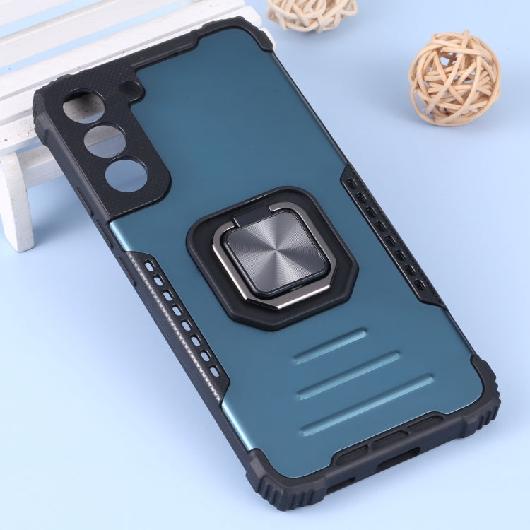 For Samsung Galaxy S22+ 5G Aluminum and TPU Phone Case with Ring Holder