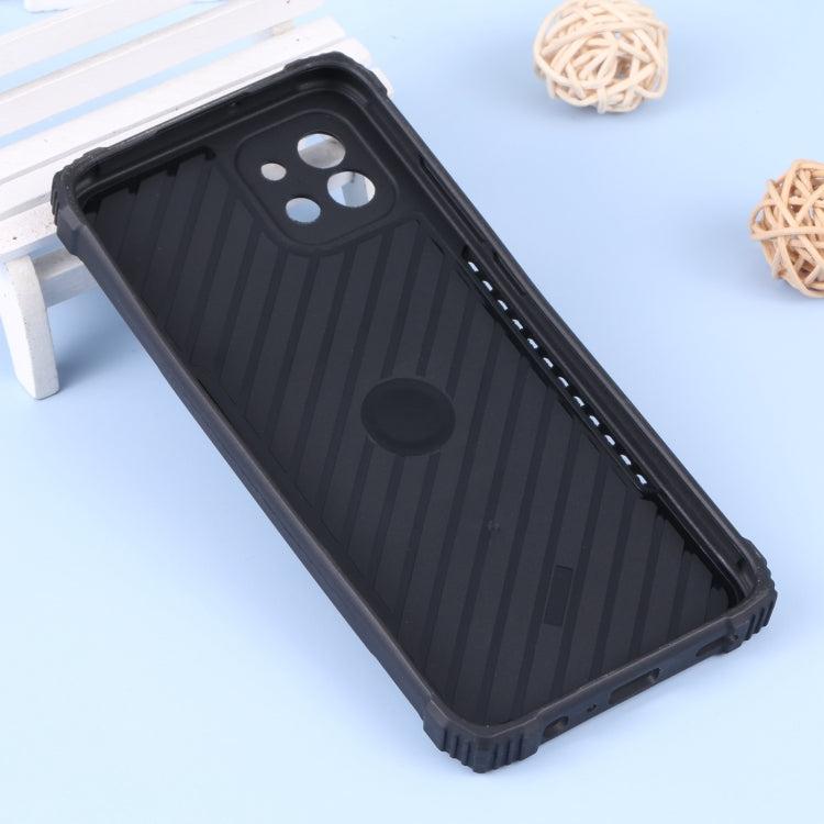 For Samsung Galaxy A03 164mm Lanyard Aluminum and TPU Phone Case