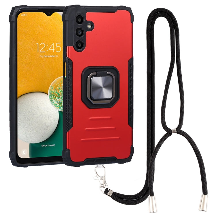 For Samsung Galaxy A13 5G Lanyard Aluminum and TPU Phone Case