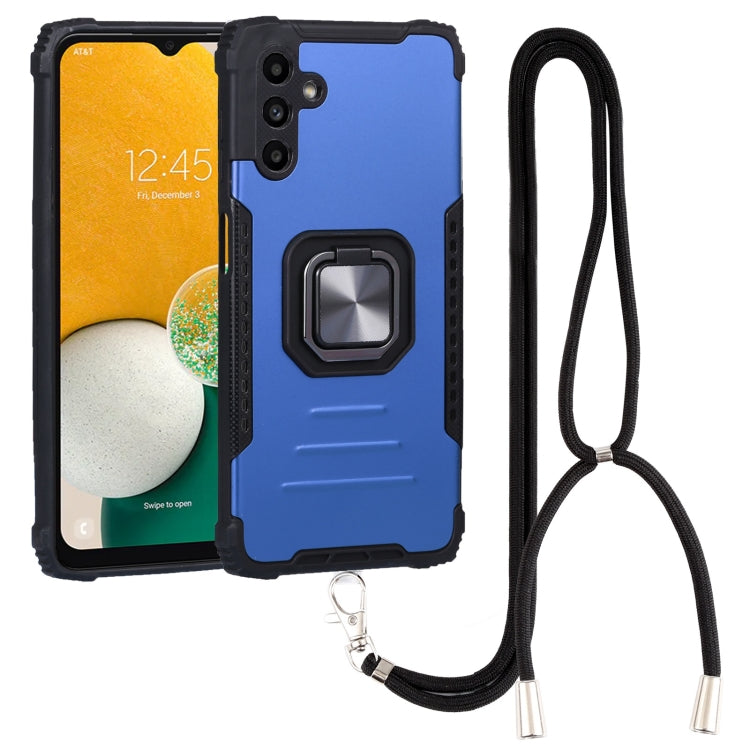 For Samsung Galaxy A13 5G Lanyard Aluminum and TPU Phone Case