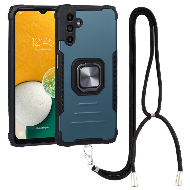For Samsung Galaxy A13 5G Lanyard Aluminum and TPU Phone Case