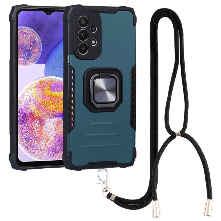 For Samsung Galaxy A23 5G Lanyard Aluminum and TPU Phone Case
