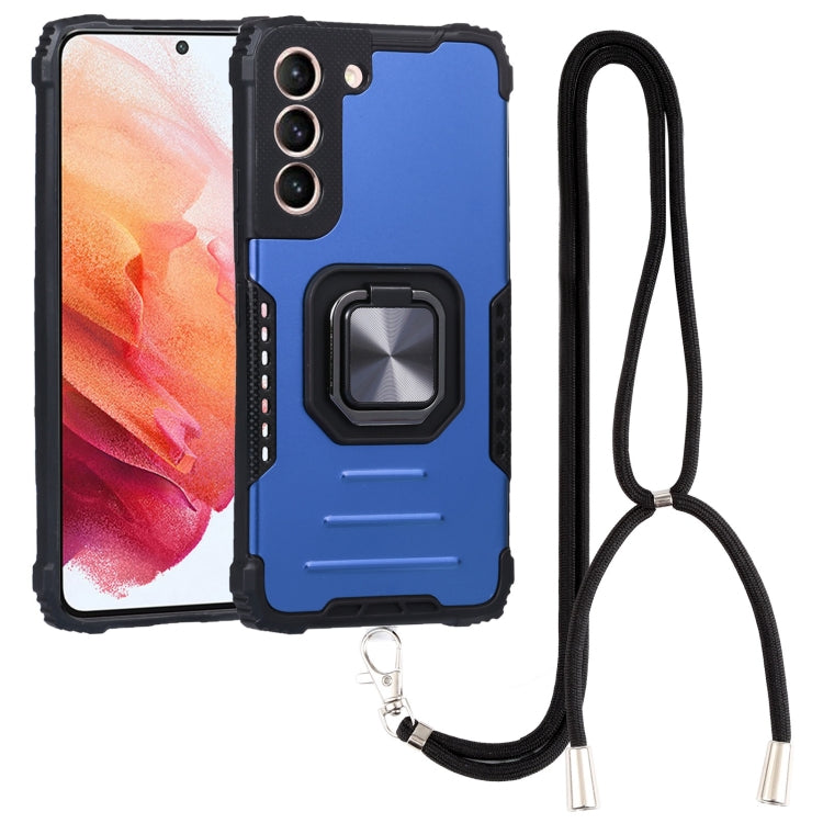 For Samsung Galaxy S22 5G Lanyard Aluminum and TPU Phone Case