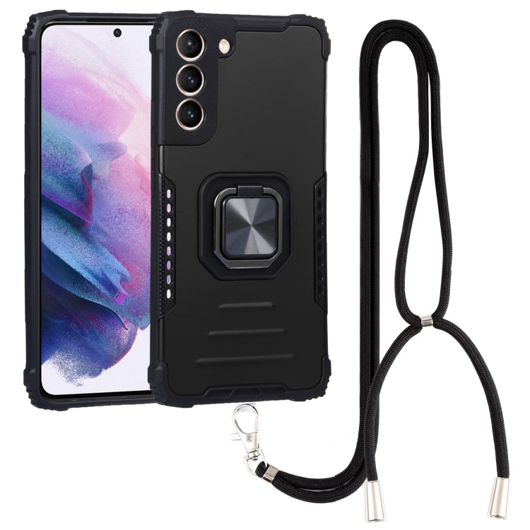 For Samsung Galaxy S22+ 5G Lanyard Aluminum and TPU Phone Case