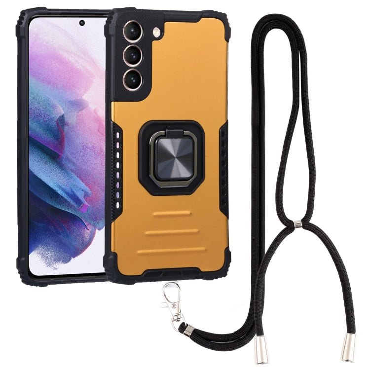 For Samsung Galaxy S22+ 5G Lanyard Aluminum and TPU Phone Case