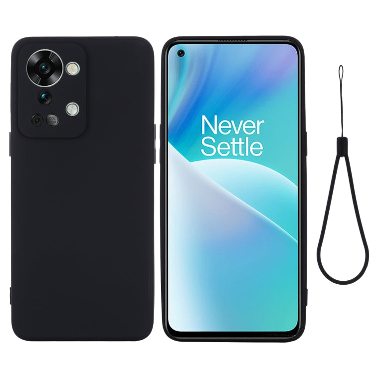 For OnePlus Nord 2T Pure Color Liquid Silicone Shockproof Phone Case