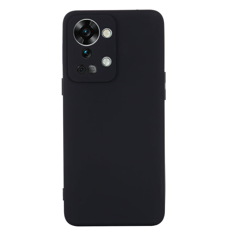 For OnePlus Nord 2T Pure Color Liquid Silicone Shockproof Phone Case