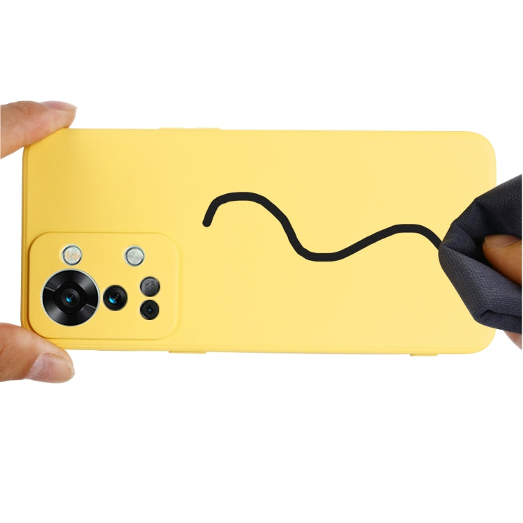 For OnePlus Nord 2T Pure Color Liquid Silicone Shockproof Phone Case