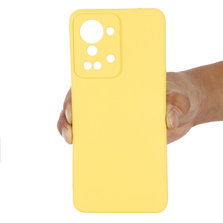 For OnePlus Nord 2T Pure Color Liquid Silicone Shockproof Phone Case