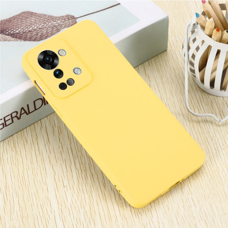 For OnePlus Nord 2T Pure Color Liquid Silicone Shockproof Phone Case