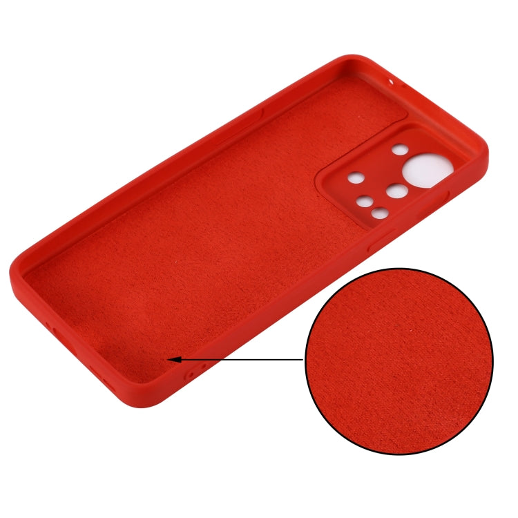 For OnePlus Nord 2T Pure Color Liquid Silicone Shockproof Phone Case