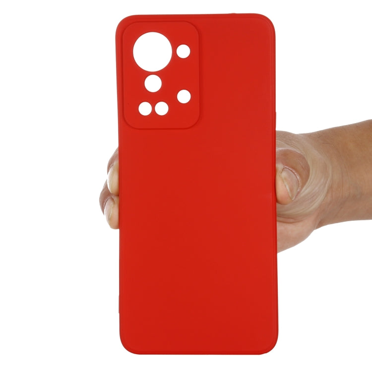 For OnePlus Nord 2T Pure Color Liquid Silicone Shockproof Phone Case