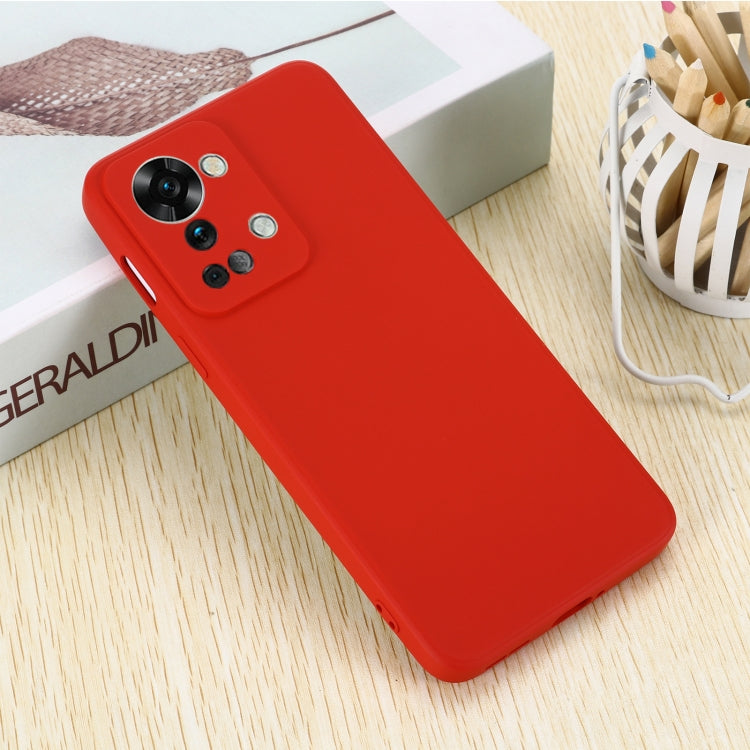 For OnePlus Nord 2T Pure Color Liquid Silicone Shockproof Phone Case