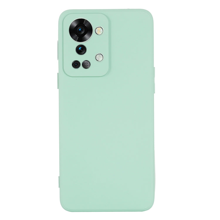 For OnePlus Nord 2T Pure Color Liquid Silicone Shockproof Phone Case