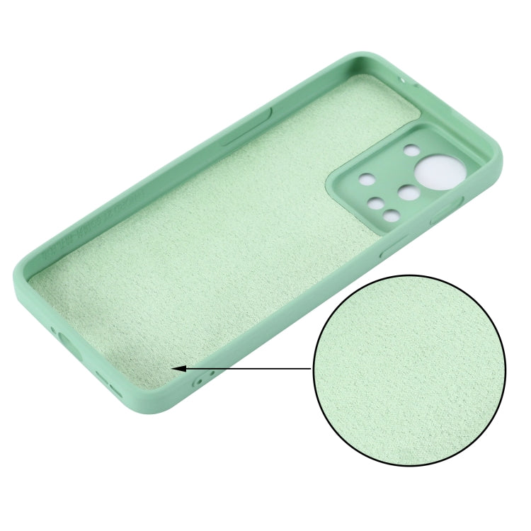 For OnePlus Nord 2T Pure Color Liquid Silicone Shockproof Phone Case