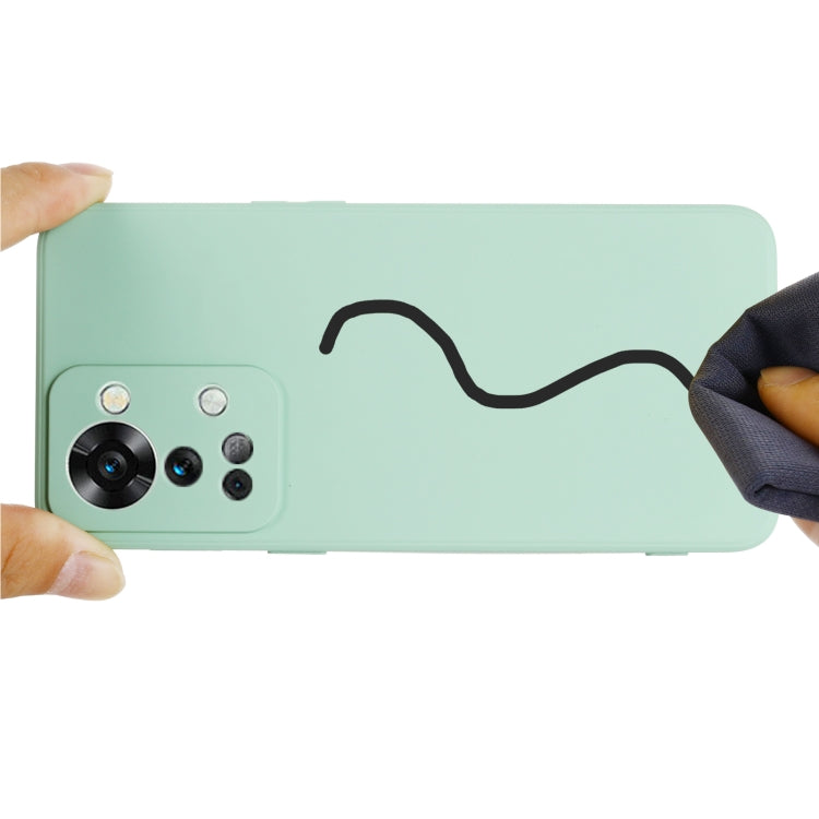 For OnePlus Nord 2T Pure Color Liquid Silicone Shockproof Phone Case