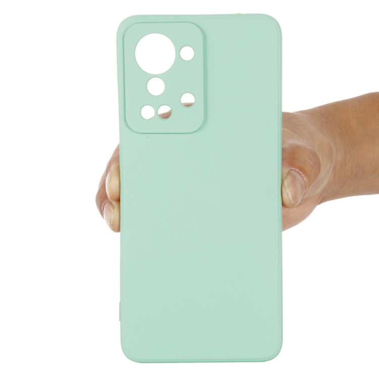 For OnePlus Nord 2T Pure Color Liquid Silicone Shockproof Phone Case