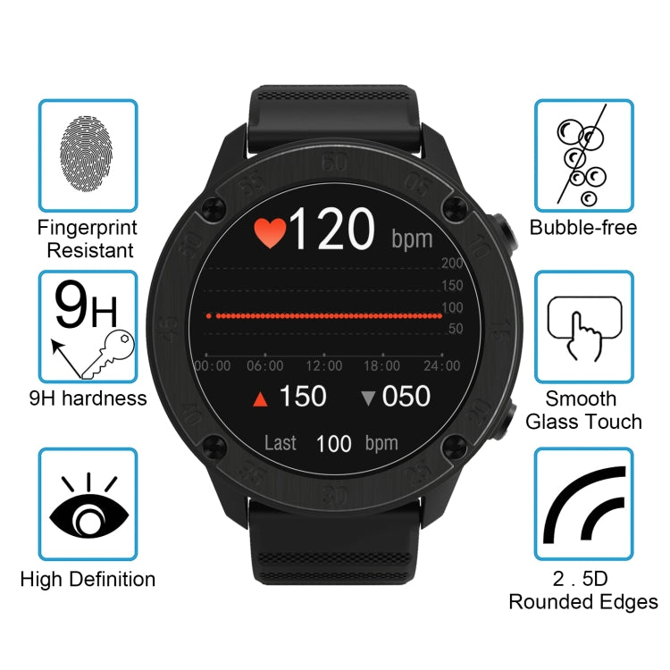 10 PCS 0.26mm 2.5D 9H Tempered Glass Film Watch Screen Protector For Blackview X5