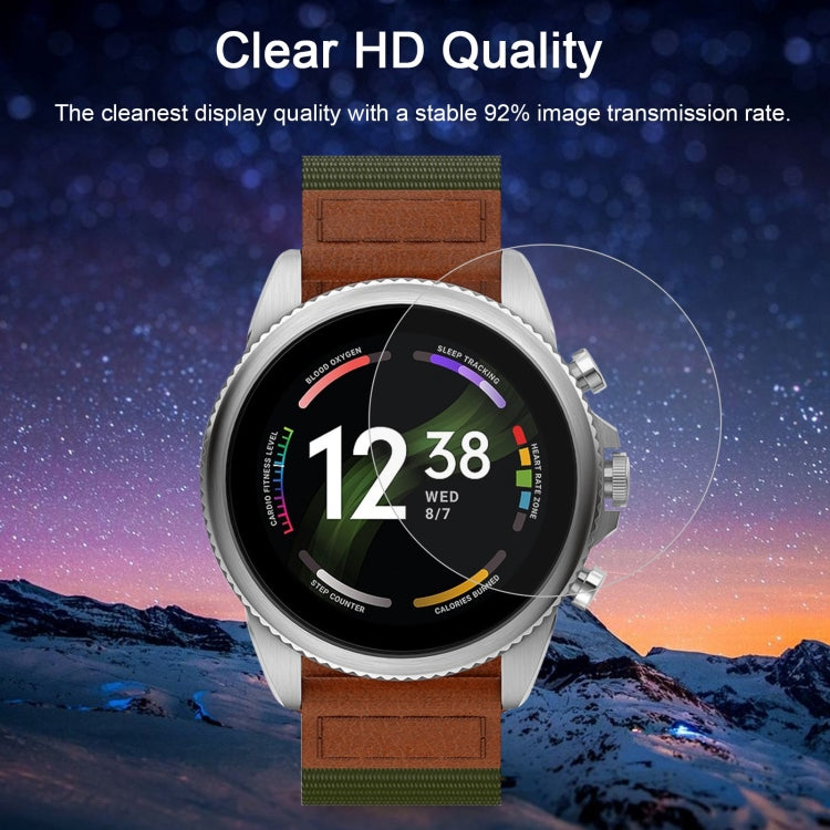10 PCS 0.26mm 2.5D 9H Tempered Glass Film Watch Screen Protector For Fossil Gen 6 46mm