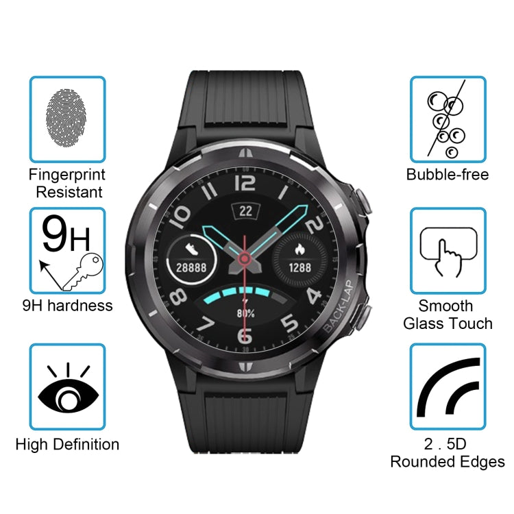 50 PCS 0.26mm 2.5D 9H Tempered Glass Film Watch Screen Protector For UMIDIGI Uwatch GT