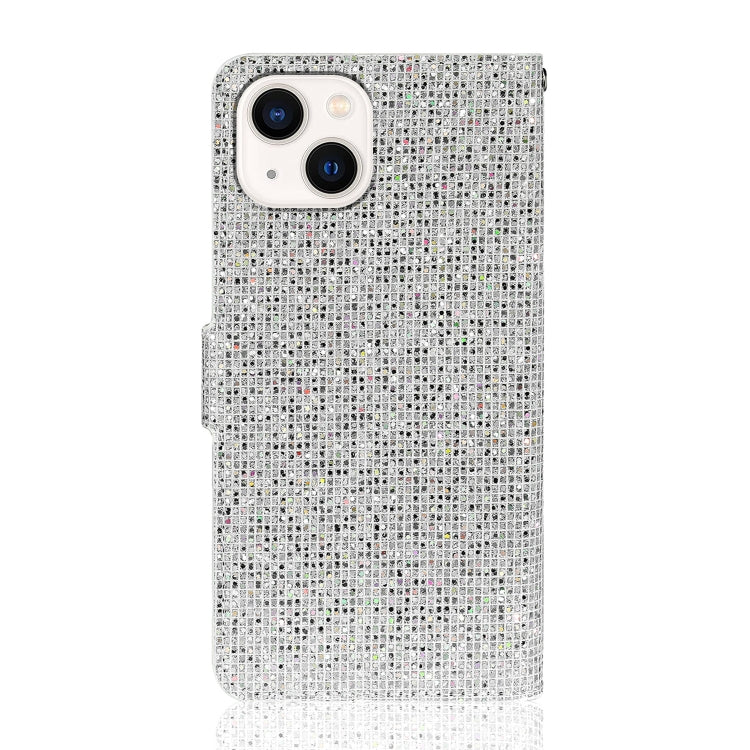 For iPhone 14 Glitter Powder Horizontal Flip Leather Phone Case