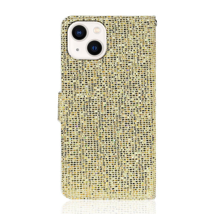 For iPhone 14 Glitter Powder Horizontal Flip Leather Phone Case