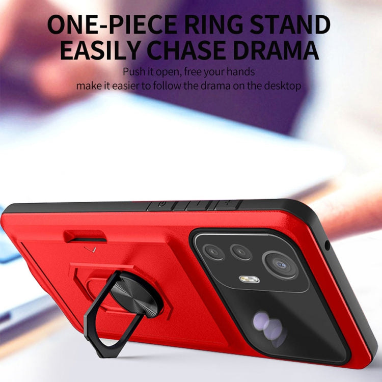 For Xiaomi 12 Pro / 12S Pro Card Ring Holder PC + TPU Phone Case