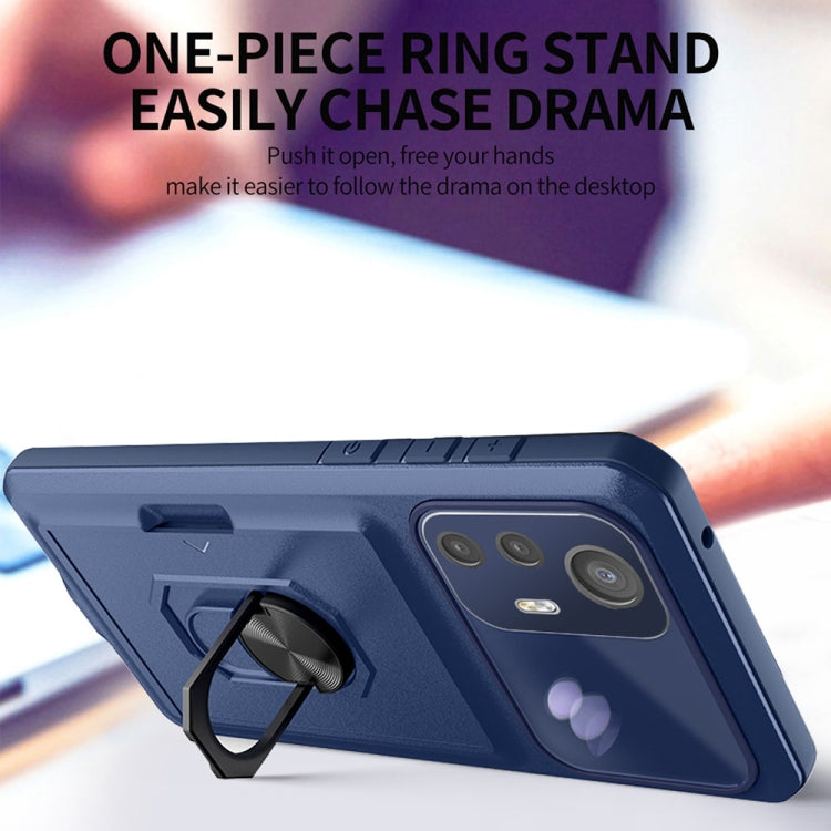 For Xiaomi 12 / 12S Card Ring Holder PC + TPU Phone Case