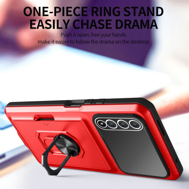 For Huawei Y9s Card Ring Holder PC + TPU Phone Case