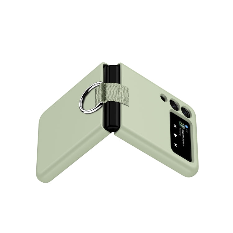 For Samsung Galaxy Z Flip3 5G PC Shockproof Folding Protective Case with Ring Buckle