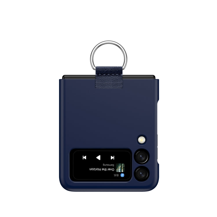 For Samsung Galaxy Z Flip3 5G PC Shockproof Folding Protective Case with Ring Buckle