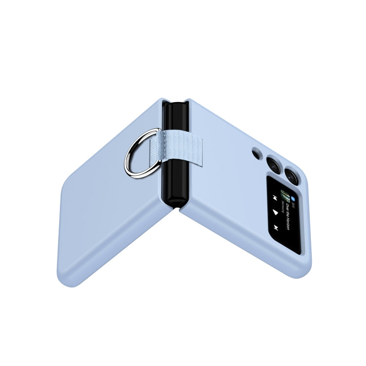For Samsung Galaxy Z Flip3 5G PC Shockproof Folding Protective Case with Ring Buckle