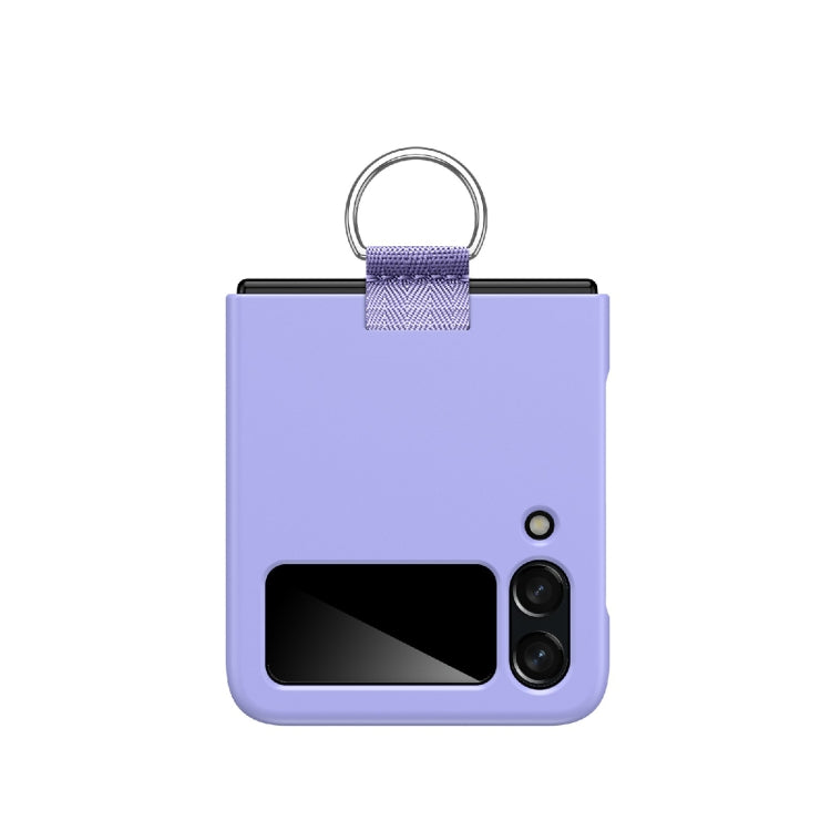 For Samsung Galaxy Z Flip3 5G PC Shockproof Folding Protective Case with Ring Buckle