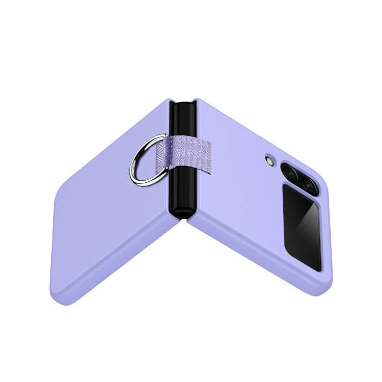 For Samsung Galaxy Z Flip3 5G PC Shockproof Folding Protective Case with Ring Buckle