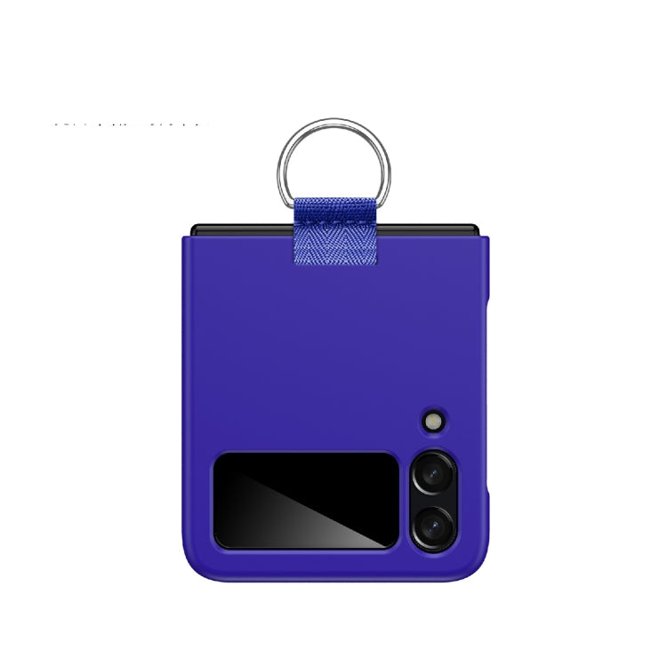 For Samsung Galaxy Z Flip4 PC Shockproof Folding Protective Case with Ring Buckle