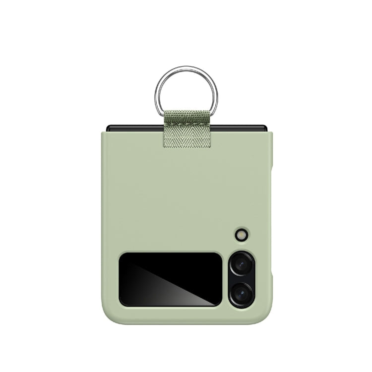 For Samsung Galaxy Z Flip4 PC Shockproof Folding Protective Case with Ring Buckle