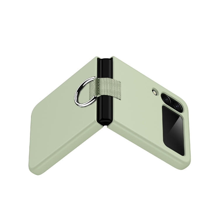For Samsung Galaxy Z Flip4 PC Shockproof Folding Protective Case with Ring Buckle