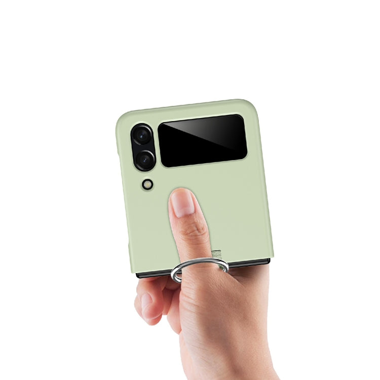 For Samsung Galaxy Z Flip4 PC Shockproof Folding Protective Case with Ring Buckle
