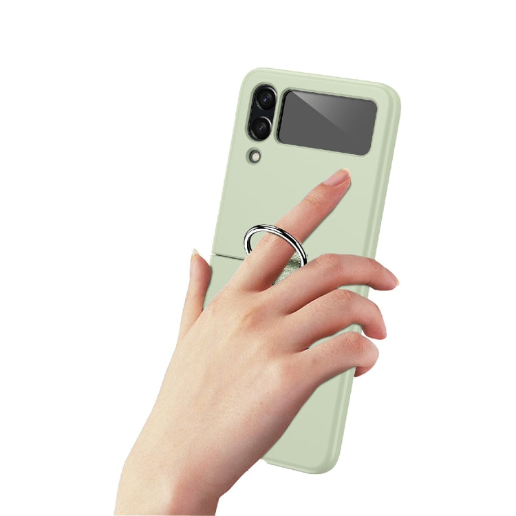 For Samsung Galaxy Z Flip4 PC Shockproof Folding Protective Case with Ring Buckle