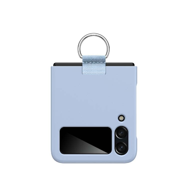 For Samsung Galaxy Z Flip4 PC Shockproof Folding Protective Case with Ring Buckle