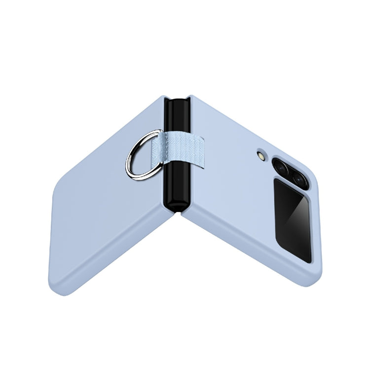 For Samsung Galaxy Z Flip4 PC Shockproof Folding Protective Case with Ring Buckle